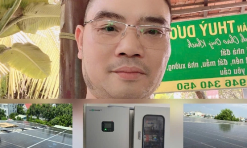 Lắp Đặt Hệ Thống Năng Lượng Mặt Trời 8kW cho gia đình ong trần đức mạnh tại bình dương