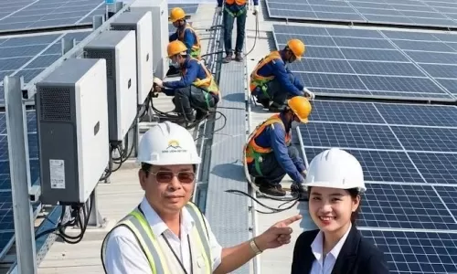 Bàn giao thành công hệ thống năng lượng mặt trời nhà xưởng ở Bình Dương