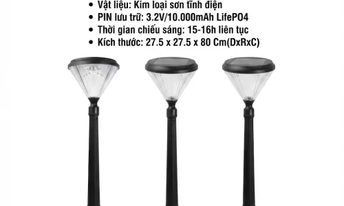đèn năng lượng mặt trời sân vườn