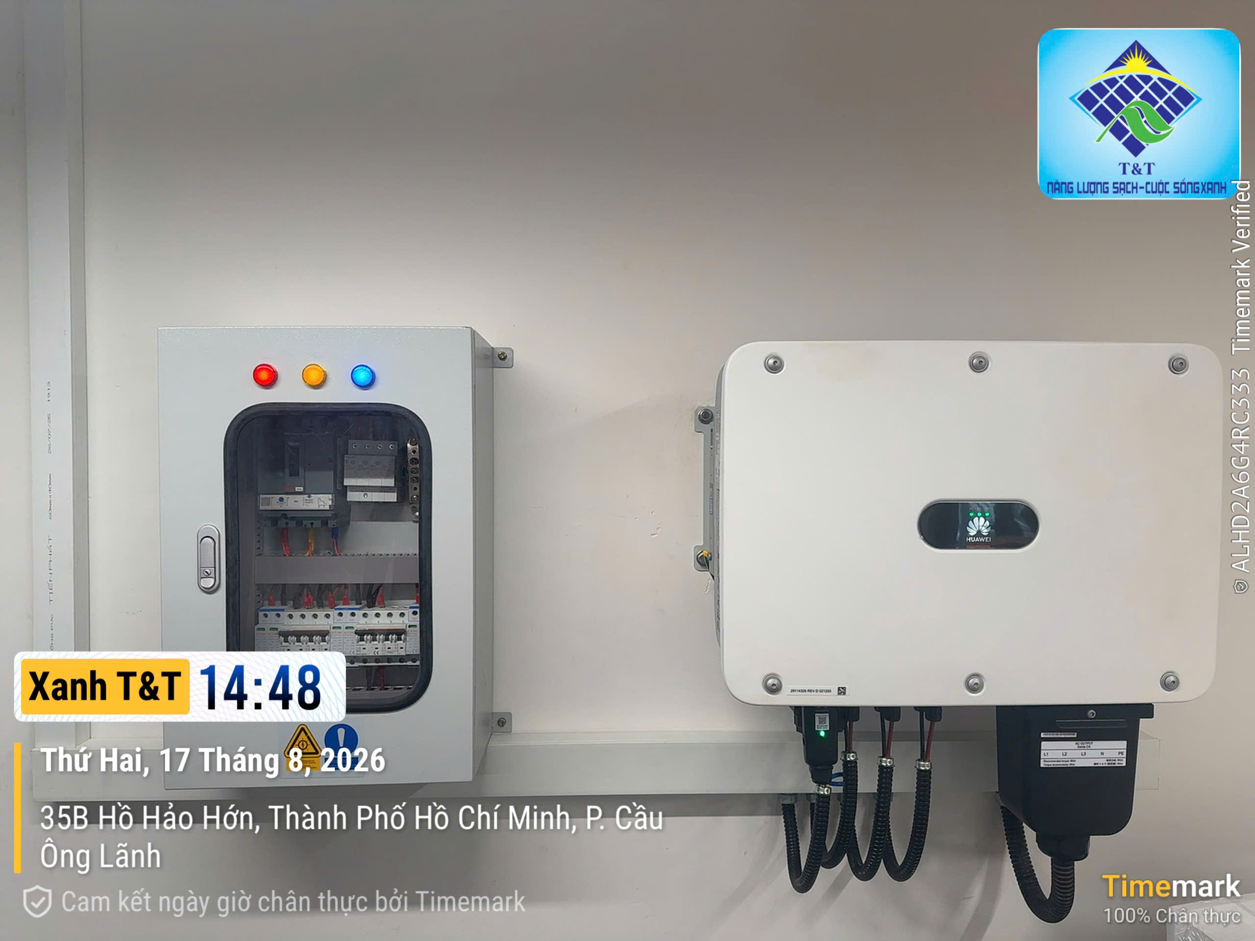 Bàn giao thành công hệ thống huawei 30kw cho Điện Thoại vui
