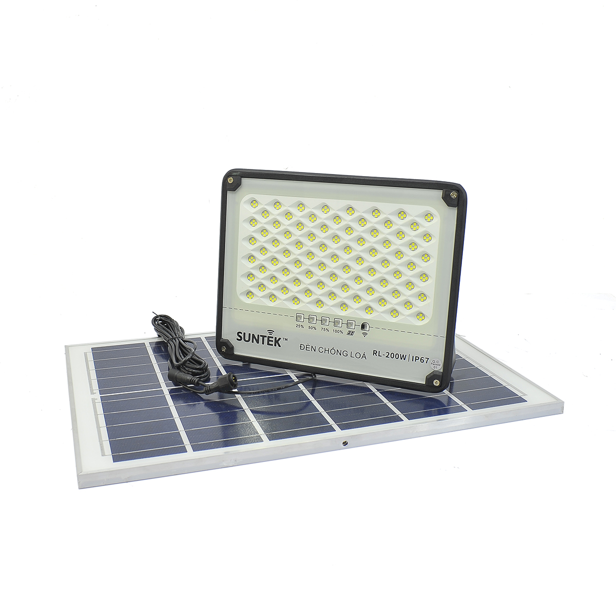 Bộ đèn pha led  chống lóa năng  lượng mặt trời  .Model: RL-200 