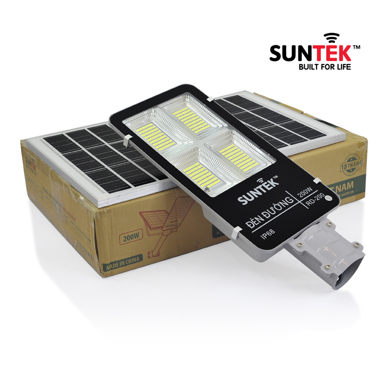 Bộ đèn đường năng  lượng mặt trời  .Model: RD-200,