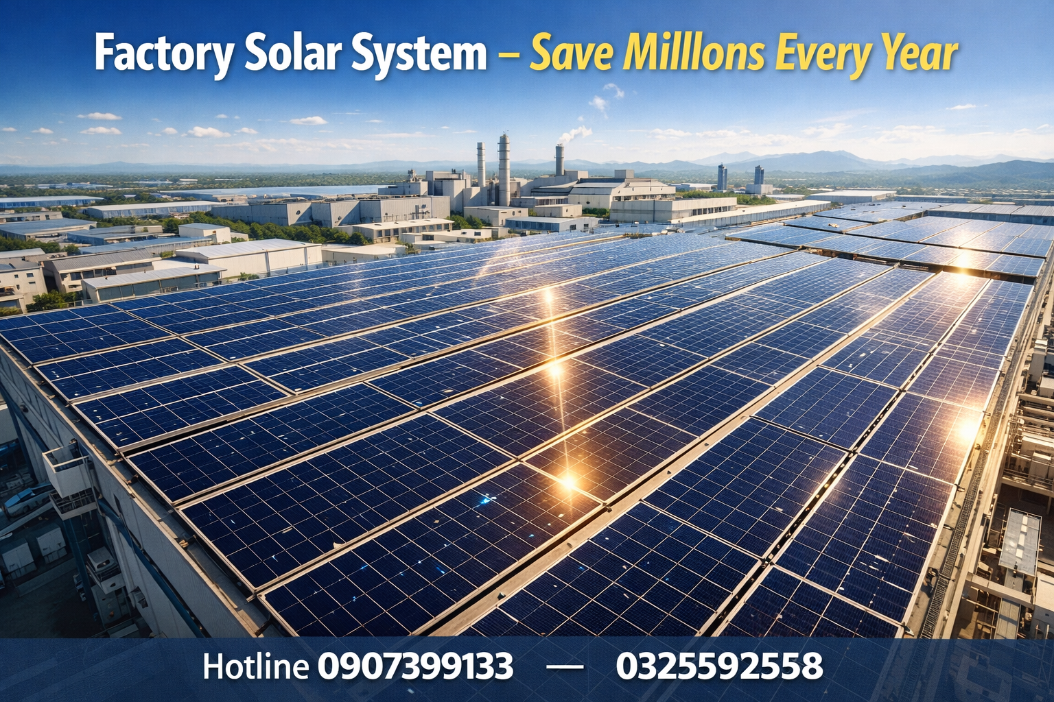 Hoàn thành hệ thống năng lượng điện mặt trời cho anh Lê Thanh Long Q12