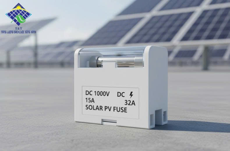Cầu Chì DC 1000V 15/32A Điện Mặt Trời\