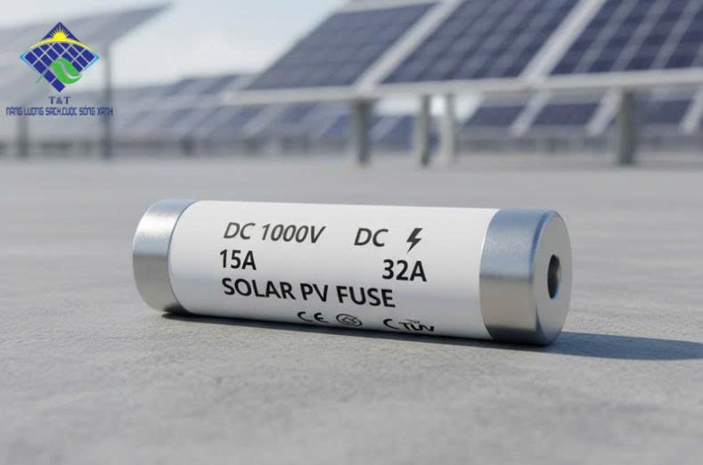 Cầu Chì DC 1000V 15/32A Điện Mặt Trời