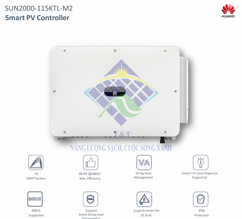 Inverter Huawei và công nghệ tiên tiến trong năng lượng mặt trời