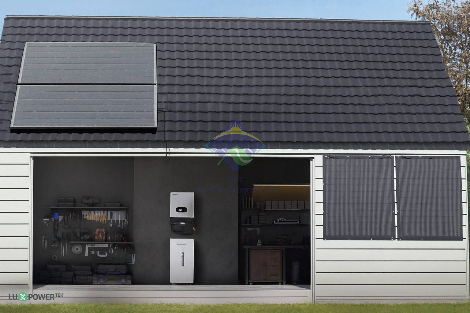 Inverter Luxpower giảm chi phí điện cho hộ gia đình