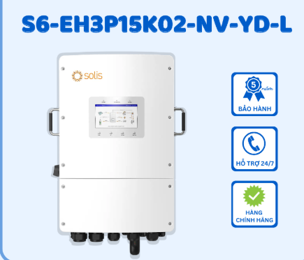 S6-EH3P 15K-H| 15KW| 3 pha| Inverter Hybrid | Áp cao - Biến tần lưu trữ điện mặt trời ba pha Solis