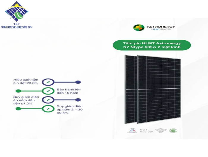 Lắp đặt điện mặt trời với Astronergy Solar