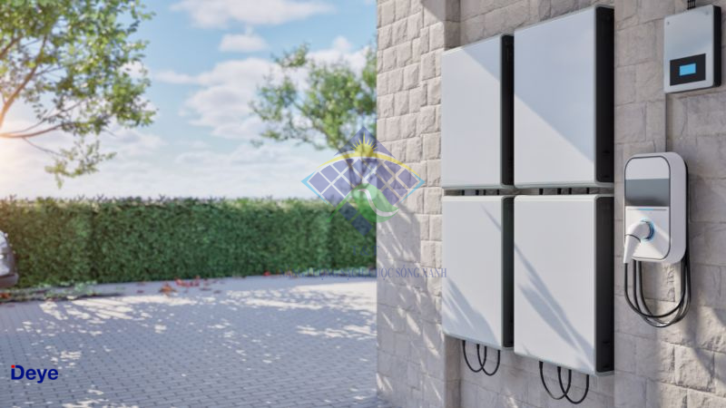 Pin lưu trữ Deye cho dự án năng lượng mặt trời lớn