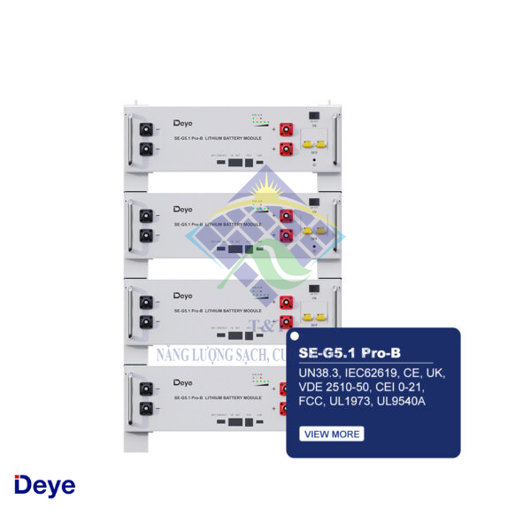 Pin lưu trữ Deye công nghệ tiên tiến trong lưu trữ