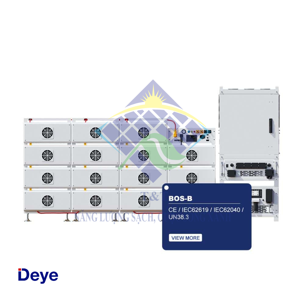 Pin lưu trữ Deye giúp tăng hiệu suất năng lượng