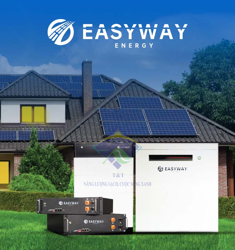 Pin lưu trữ Easyway bảo vệ hệ thống điện mặt trời