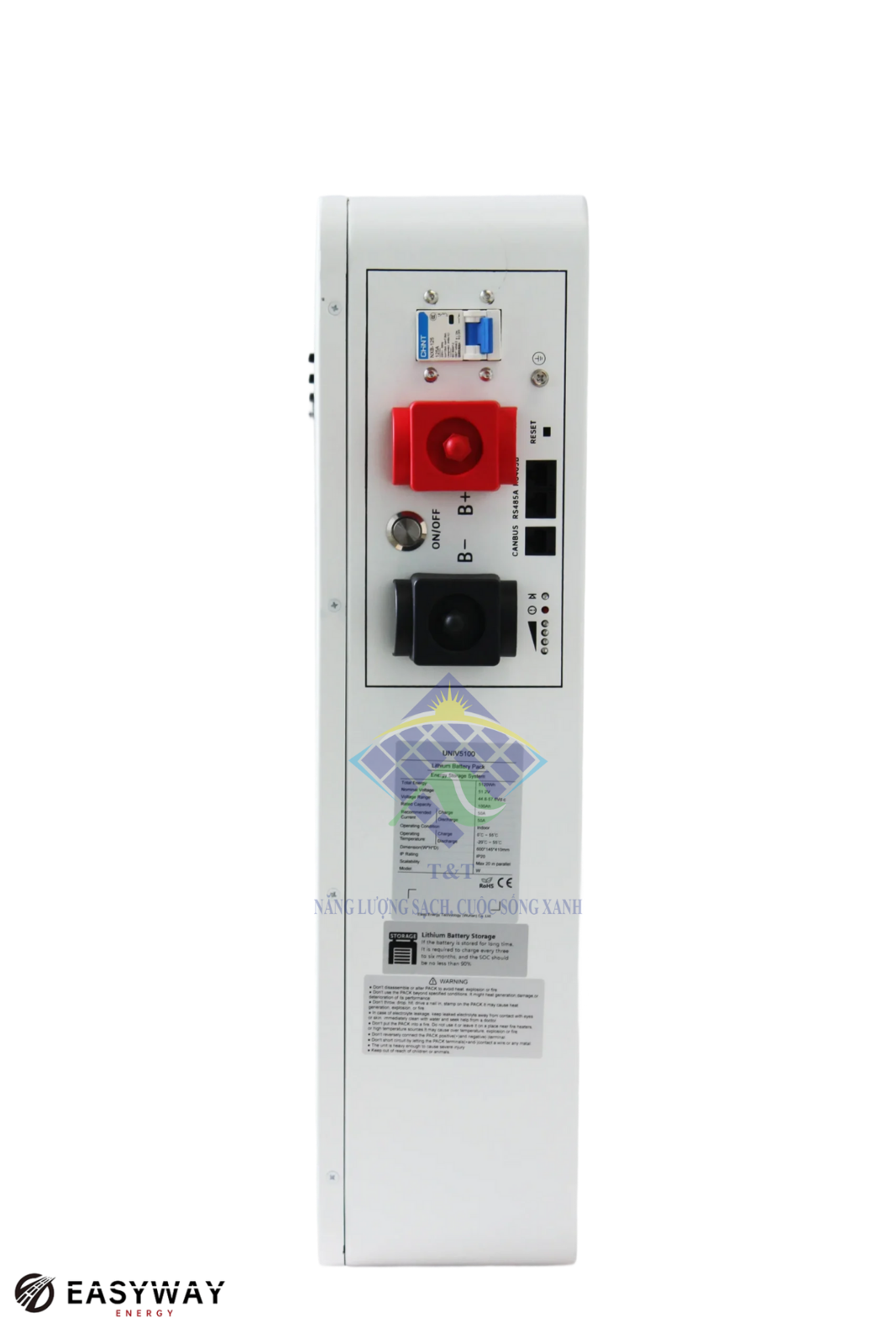 Pin lưu trữ Easyway lưu trữ năng lượng hiệu quả