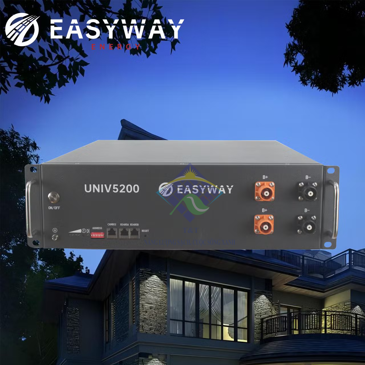 Pin lưu trữ Easyway tiết kiệm chi phí cho hộ gia đình