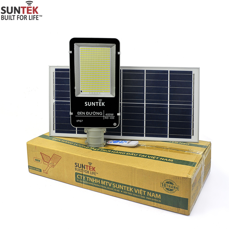 Bộ đèn đường năng  lượng mặt trời  .Model: RD-400,