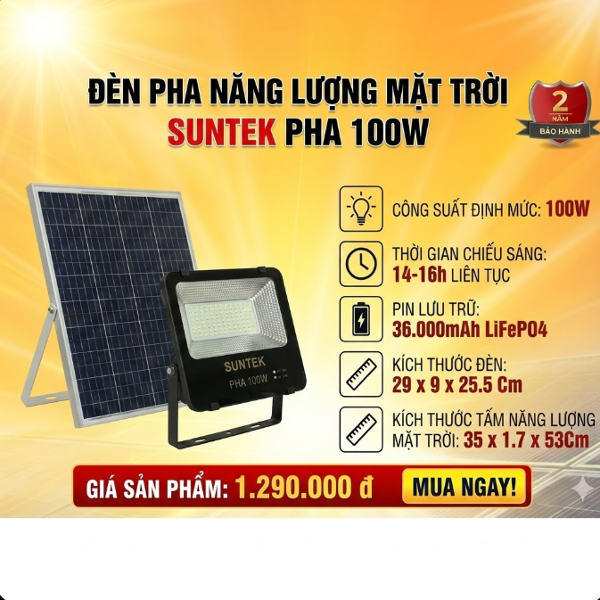 SUNTEK LED  SOLAR 100W