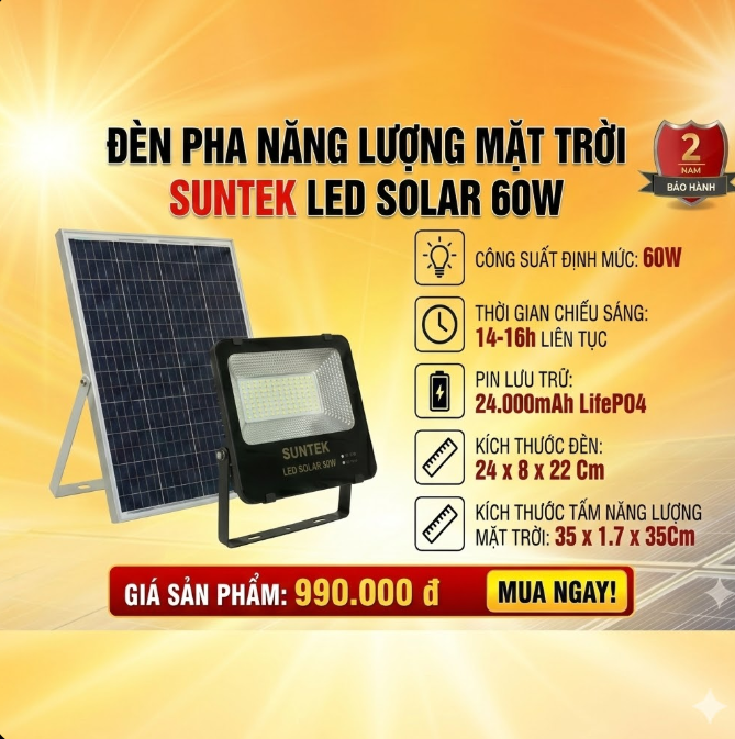 SUNTEK LED  SOLAR 60W