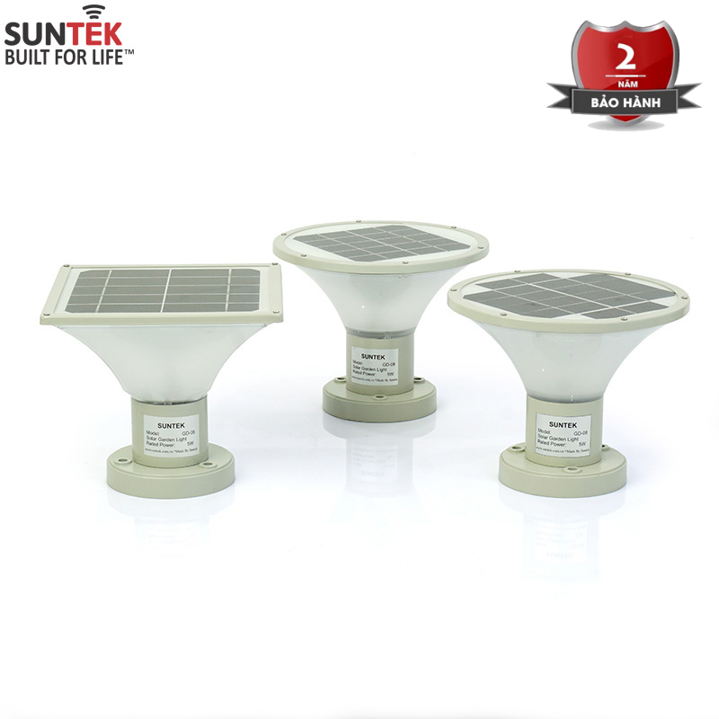 Đèn Trụ cổng Năng Lượng Mặt Trời.  SUNTEK GD-08