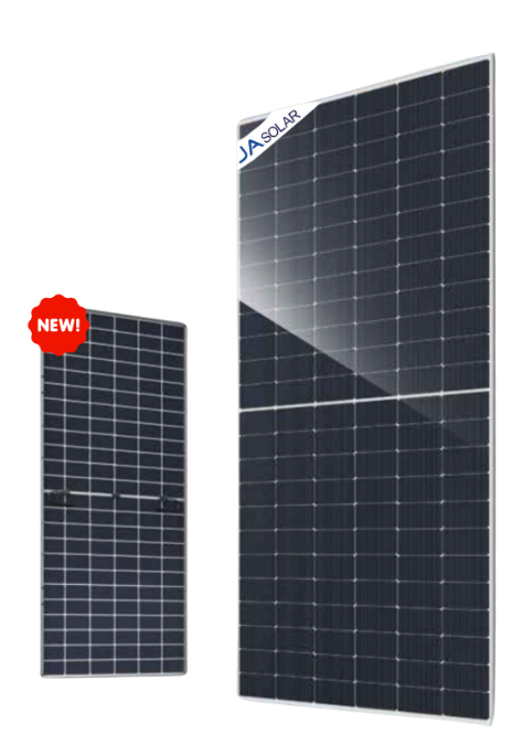 Tấm pin năng lượng mặt trời| 2 mặt kính| JA Solar 600 n-type |JAM66D45 600/LB
