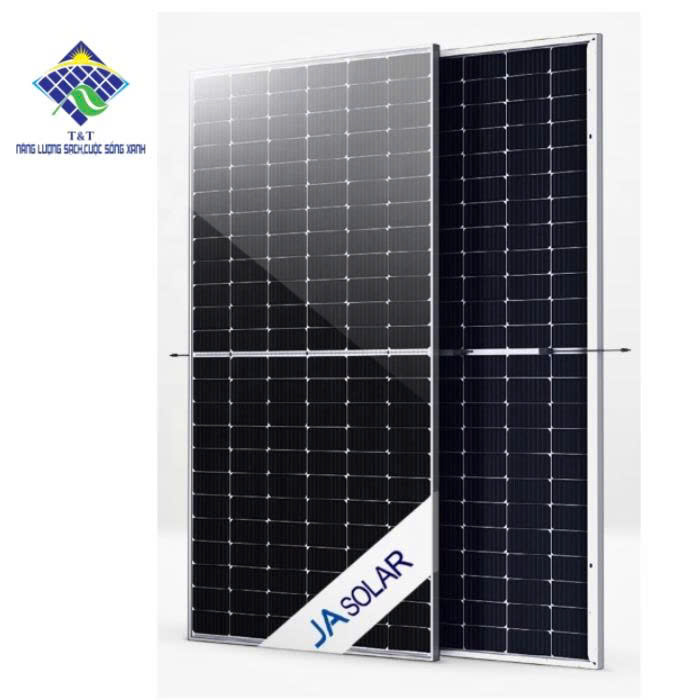 Tấm pin năng lượng mặt trời| 2 mặt kính| JA Solar 580W N-type |JAM66D42 580/MB