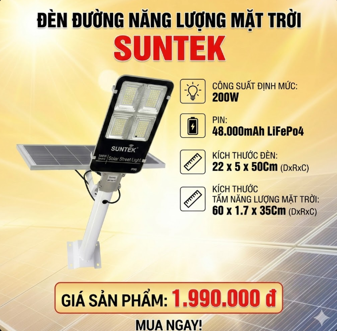 SUNTEKk LED SOLAR S200