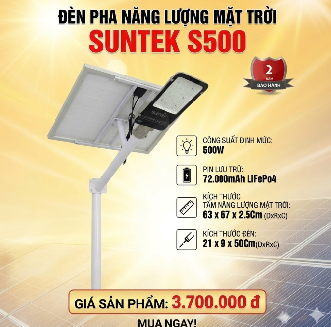 SUNTEK LED SOLAR S500
