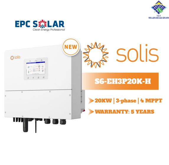 S6| 20KW Biến tần lưu trữ năng lượng mặt trời ba pha Solis
