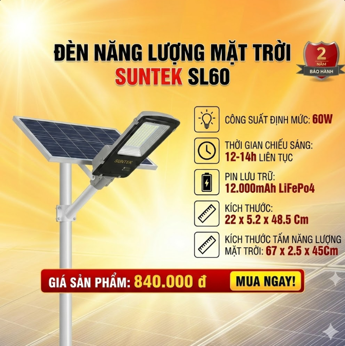 SUNTEKk LED SOLAR SL60