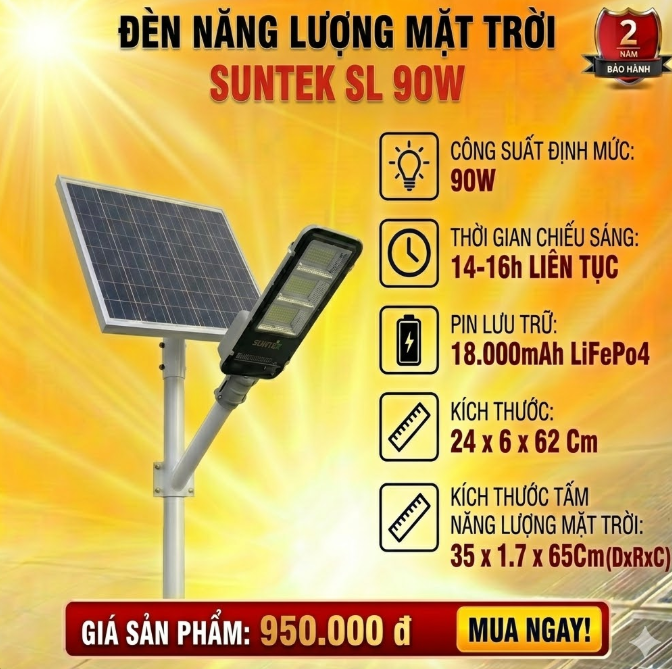 SUNTEKk LED SOLAR SL90