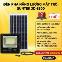 Đènn pha năng lượng mặt trời SUNTEK JD-8300