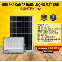 Đènn pha Cao áp năng lượng mặt trời SUNTEK P12