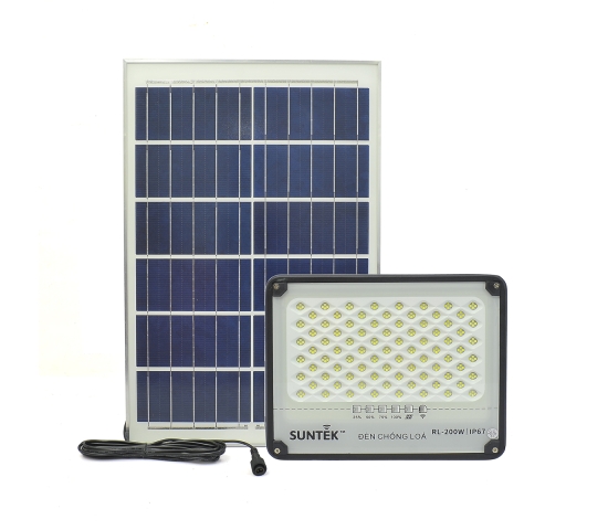 Bộ đèn pha led  chống lóa năng  lượng mặt trời  .Model: RL-200 