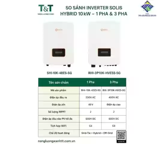 INVERTER SOLIS HYBRID 10KW