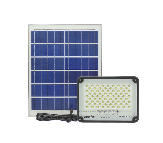 Bộ đèn pha led  chống lóa năng  lượng mặt trời