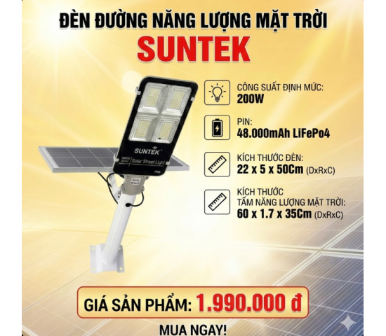SUNTEKk LED SOLAR S200