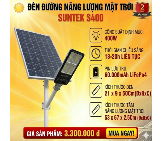 SUNTEKk LED SOLAR S400