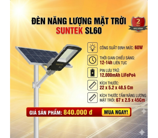 SUNTEKk LED SOLAR SL60