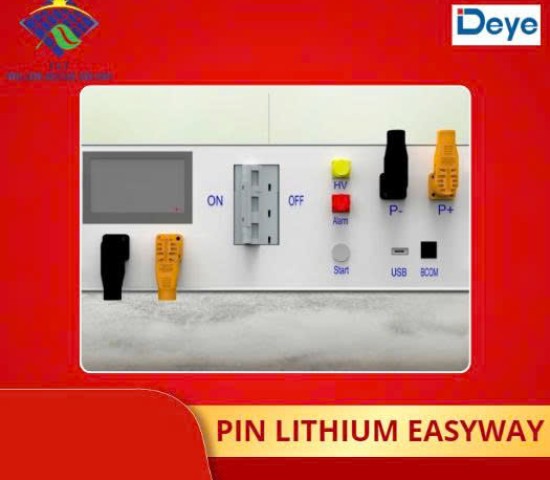 Hệ thống quản lý pin lưu trữ Lithium Deye điện áp cao |5.1Kwh