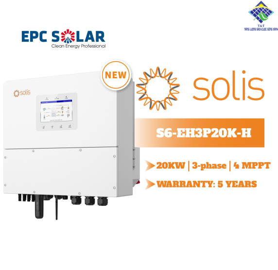 S6-EH3P 20K-H| 20KW| 3 pha| Inverter Hybrid- Biến tần lưu trữ năng lượng mặt trời ba pha Solis